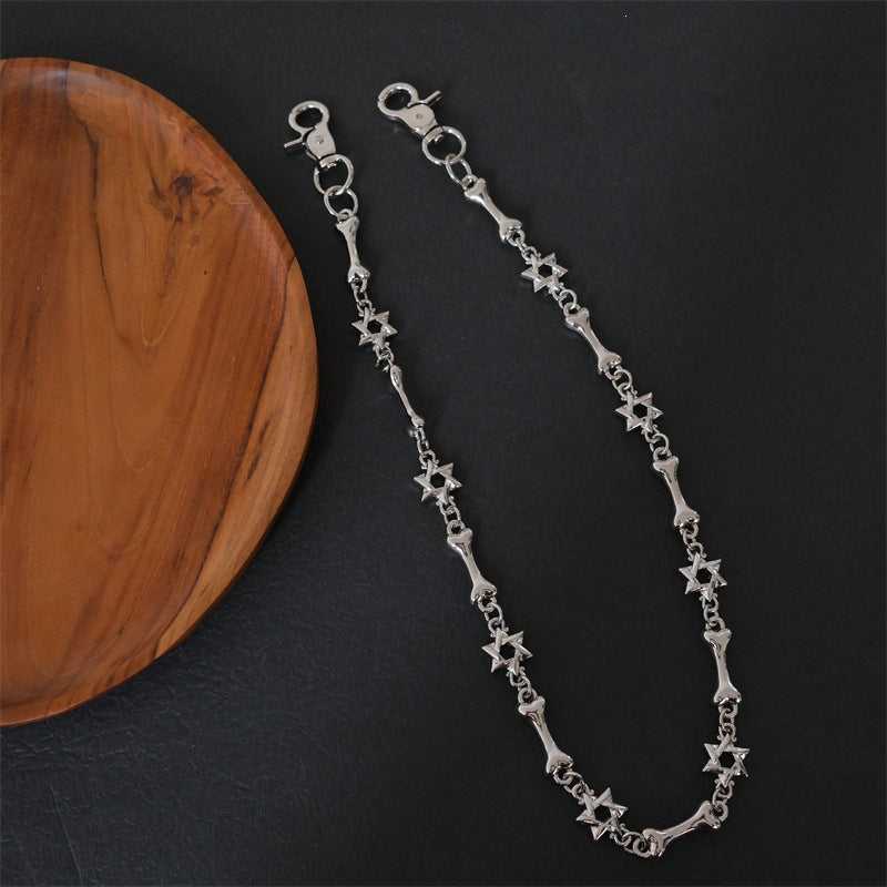 Elegant necklace with cross and bone pendants Stornfield