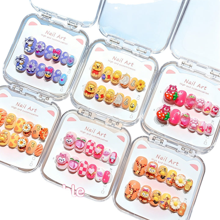 Customized Cartoon-Inspired Press-On Nail Art Set Stornfield