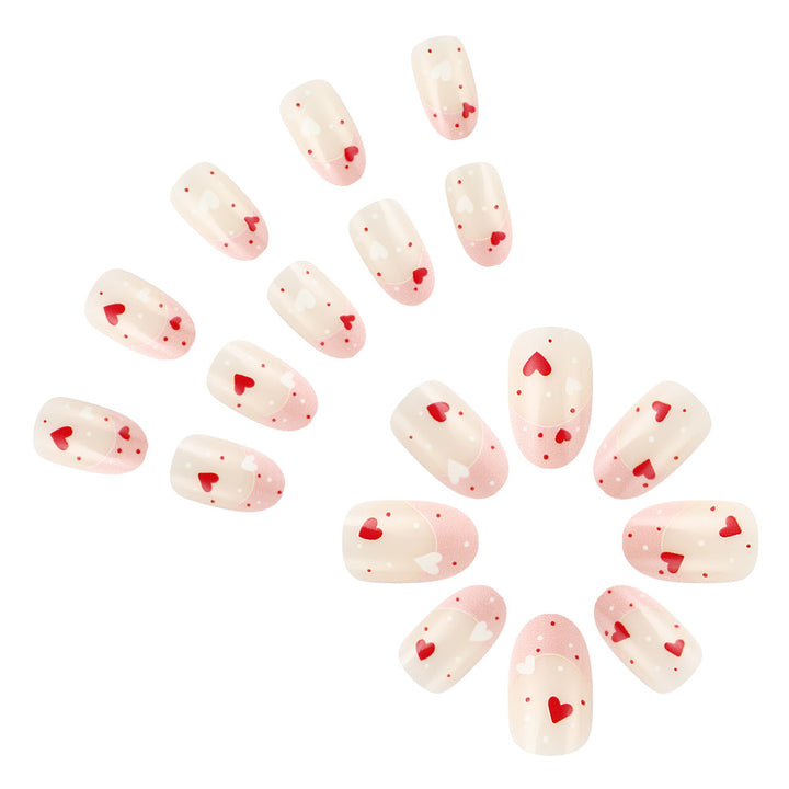 Heart-Decorated Nail Art Stornfield