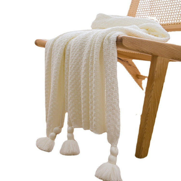 Textured Knit Throw Blanket