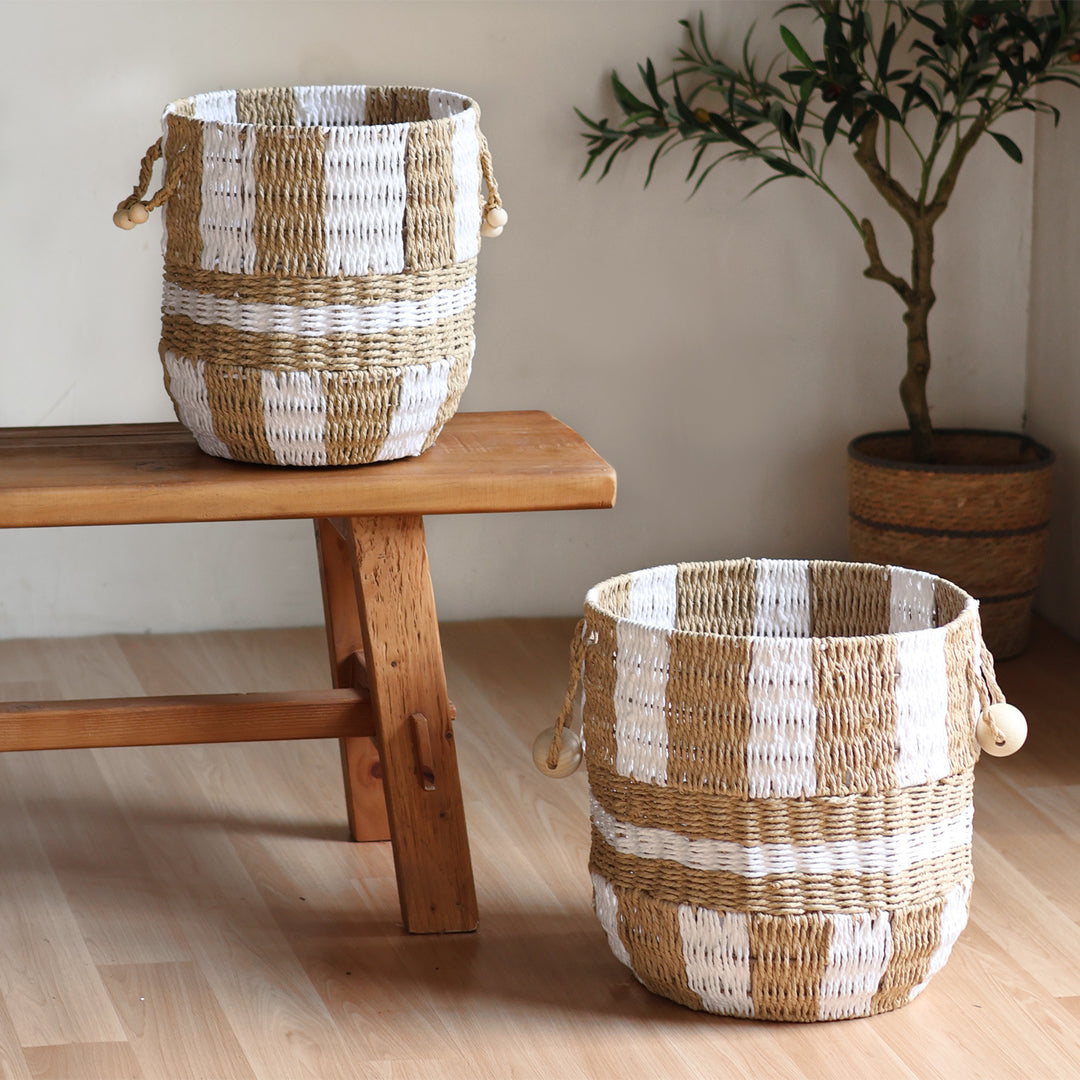 Handcrafted storage basket Stornfield
