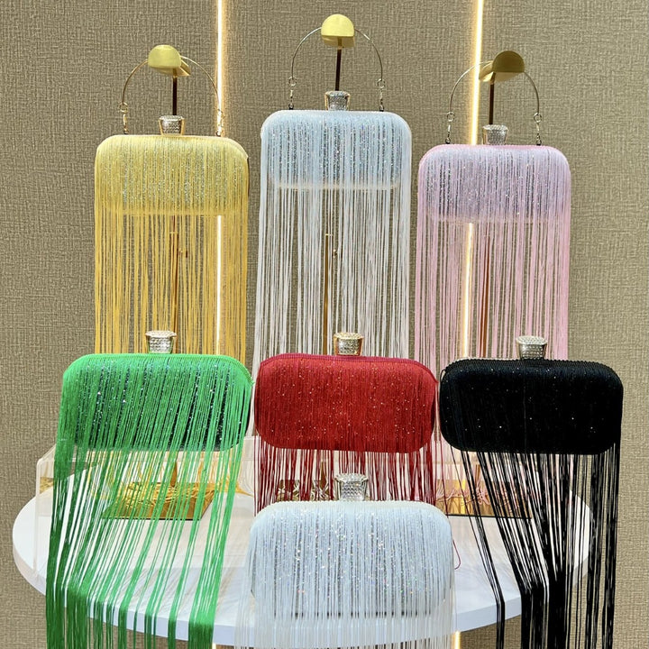 Fringe Detail Evening Clutch