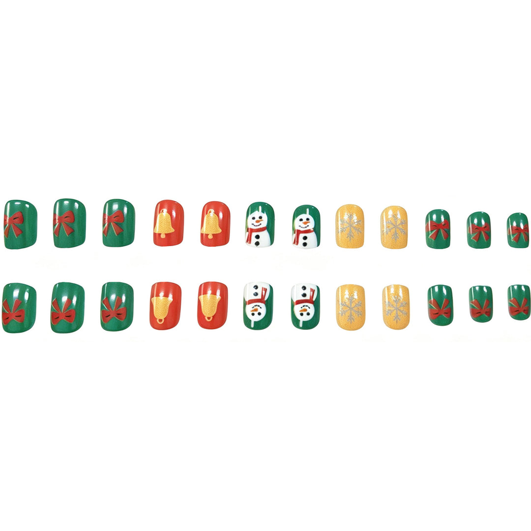 Festive Holiday Themed Acrylic Nail Art Stornfield