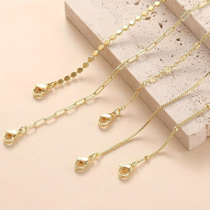 Delicate Gold Chain Bracelet Set Stornfield