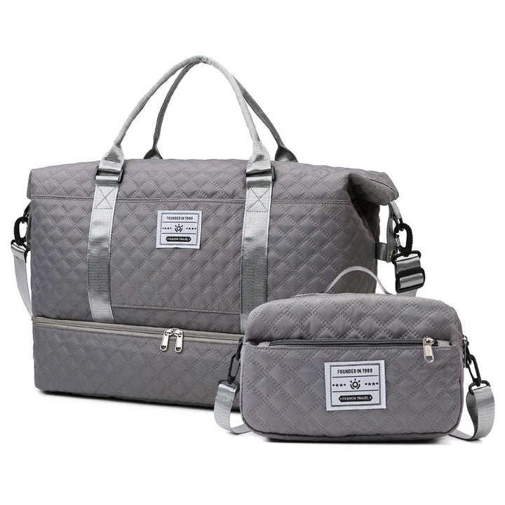 Quilted Multi-Pocket Travel Duffle Stornfield