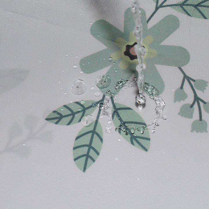 Women's Vintage Floral Print Shower Curtain Stornfield