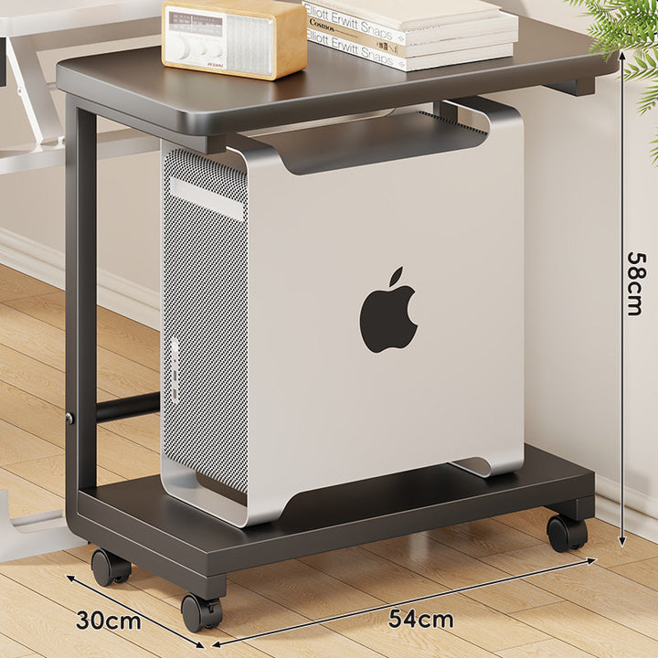Mobile CPU Tower Stand with Locking Swivel Casters and Ventilated Platform