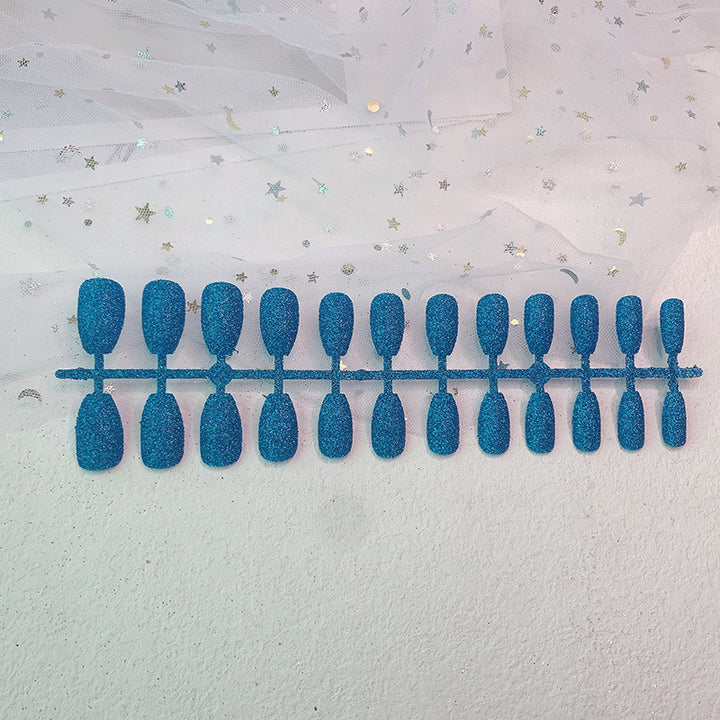 Glittery Gel Press-On Nail Extensions