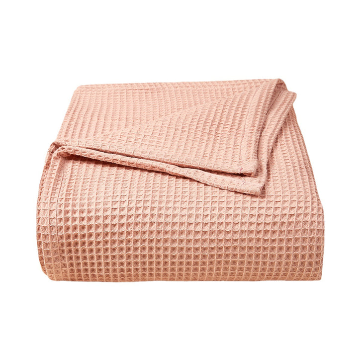 Textured Waffle Weave Throw Blanket Stornfield