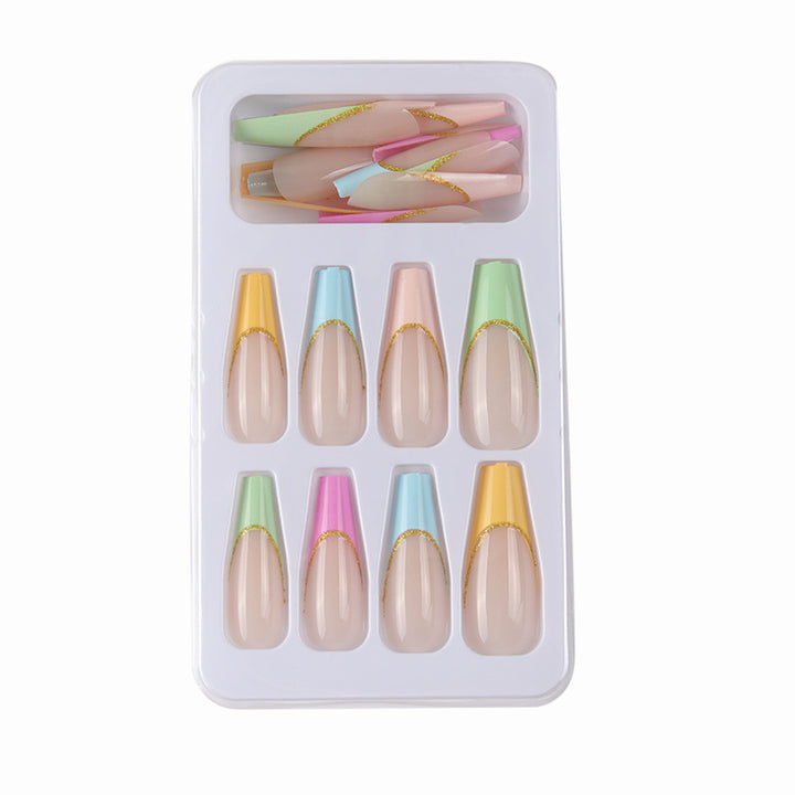 Long Artistic Press-On Nails Stornfield