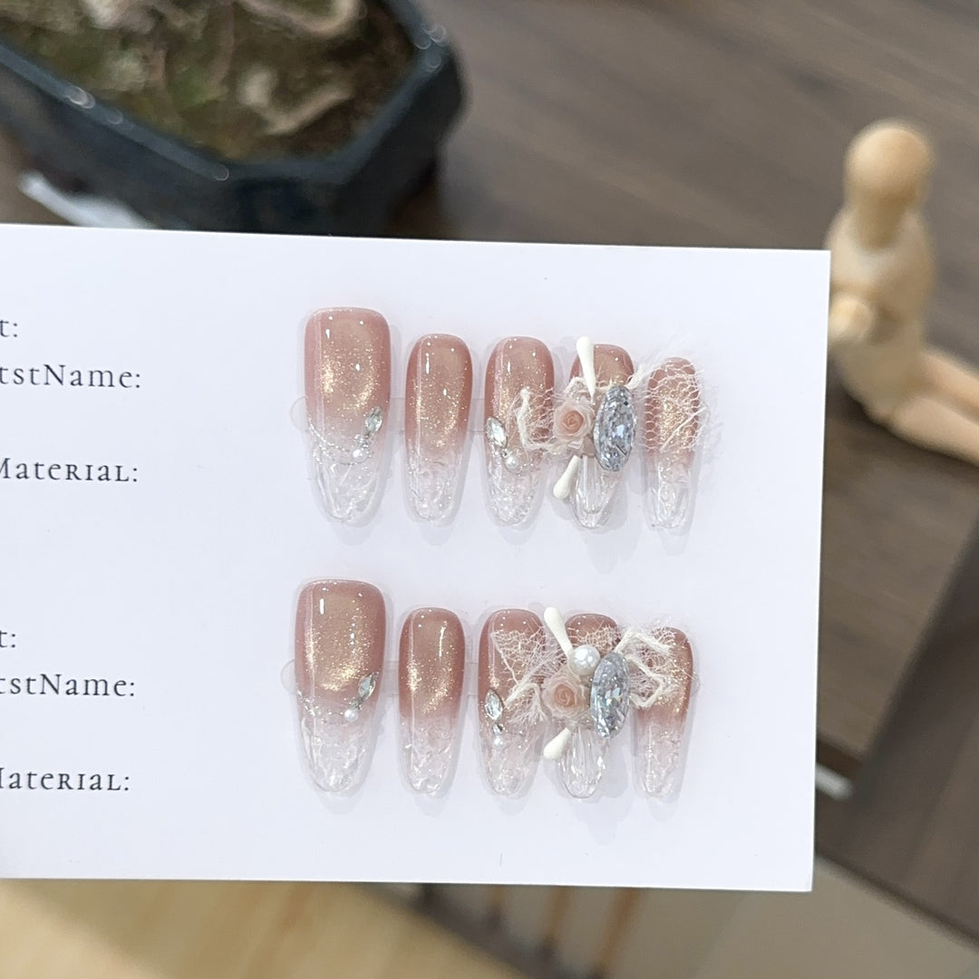 Decorative Press-On Nail Art Set 1790730501