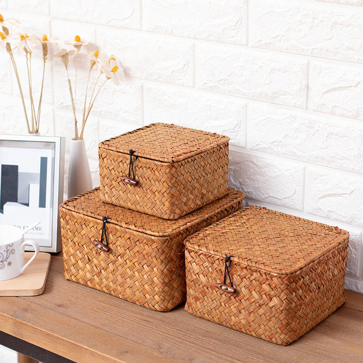 Handmade Woven Storage Cube Stornfield