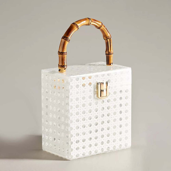 Stylish Handcrafted Bamboo Handle Bag
