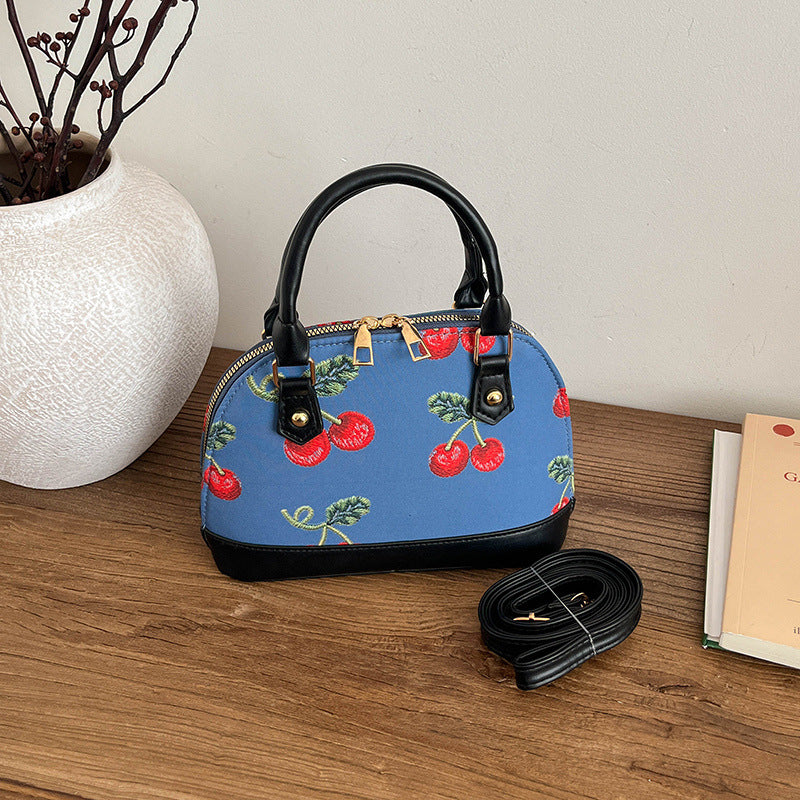 WoEmbroidered Cherry Pattern Handbag Stornfield