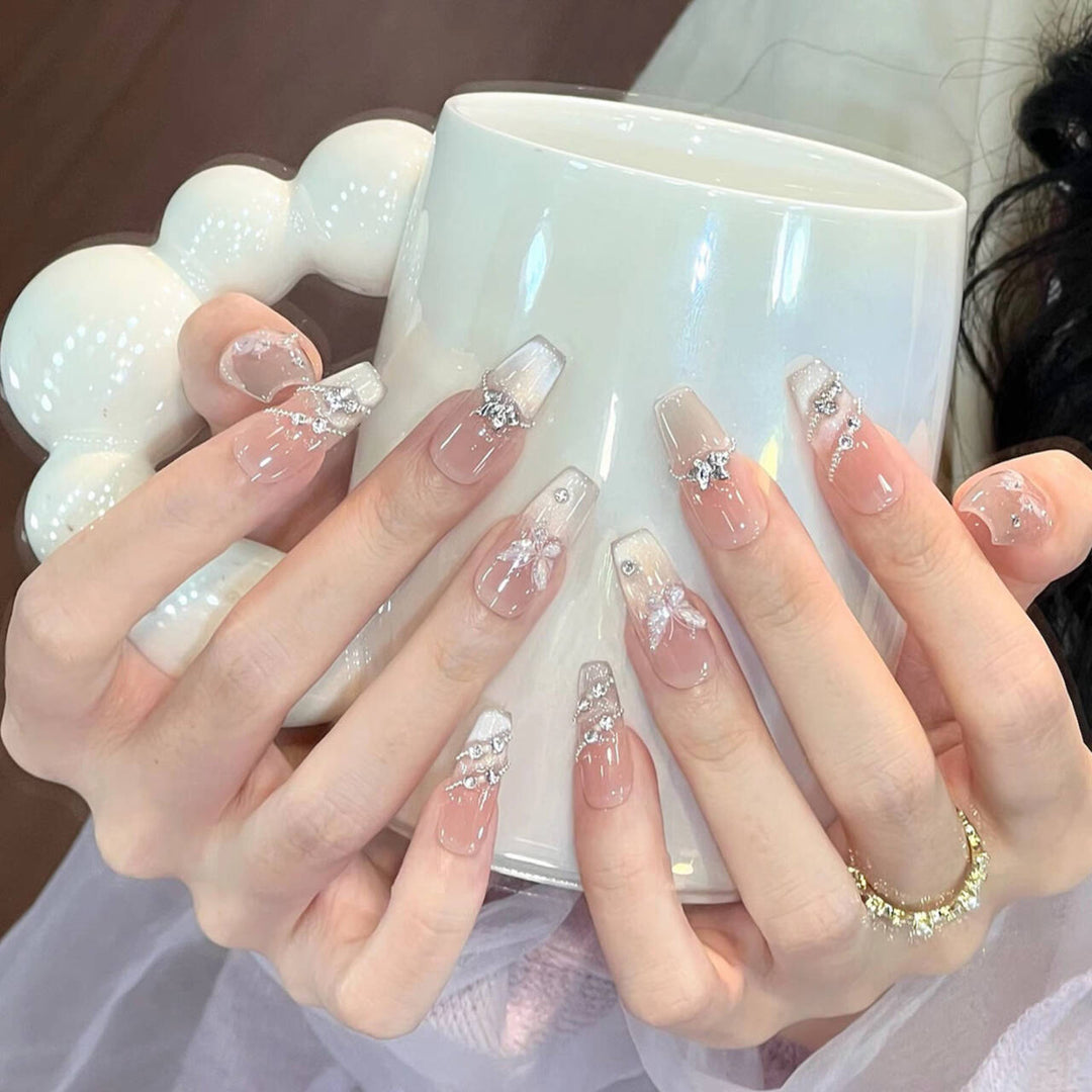 Whimsical Character-Designed Press-On Nail Art Stornfield