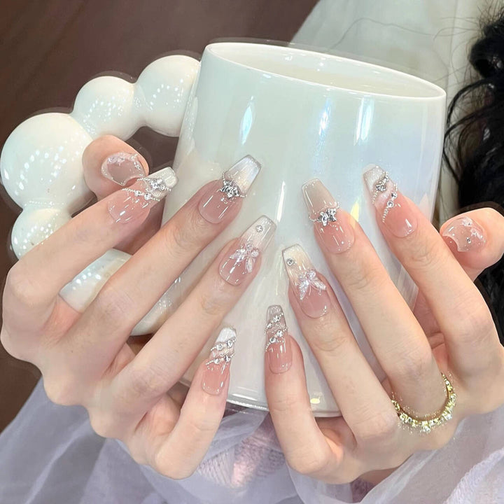 Whimsical Character-Designed Press-On Nail Art Stornfield