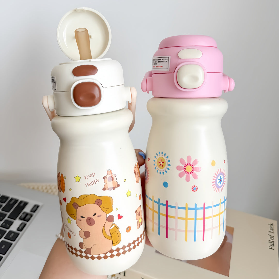 Ladies Insulated Drinking Bottle with Cheerful Strawberry Design Stornfield