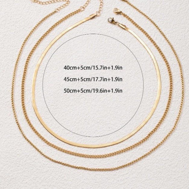 Layered Gold Chain Necklace Stornfield