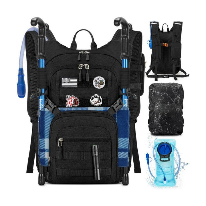 Multifunctional Outdoor Backpack with Integrated Hydration Bladder and Ergonomic Design Stornfield