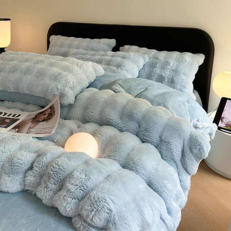 Plush Textured Comforter Set
