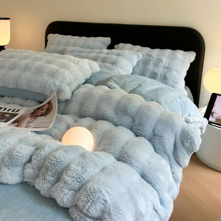 Plush Textured Comforter Set