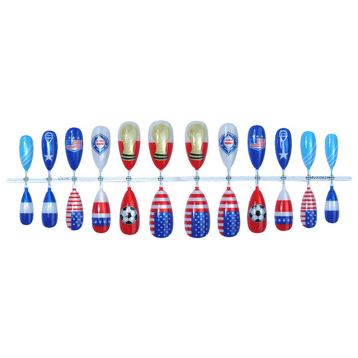 Creative nail art set with sporty and festive motifs Stornfield