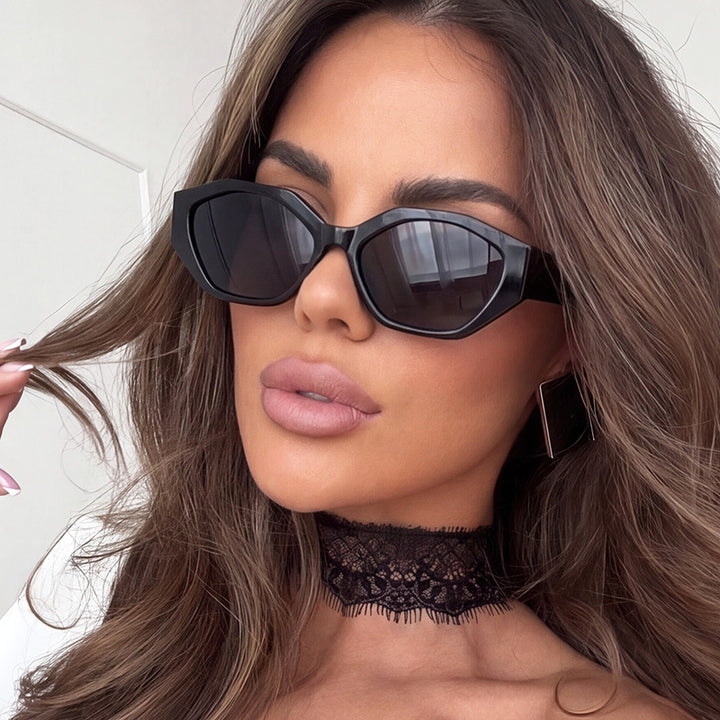 Women's stylish sunglasses in modern geometric design with protective UV filter Stornfield