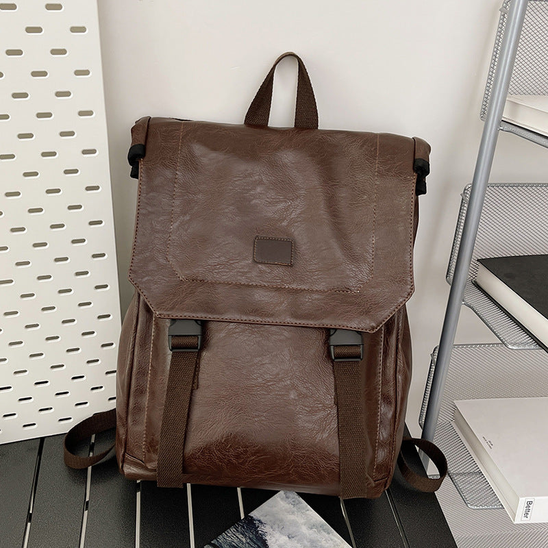 Vintage-Inspired Leather Backpack Stornfield