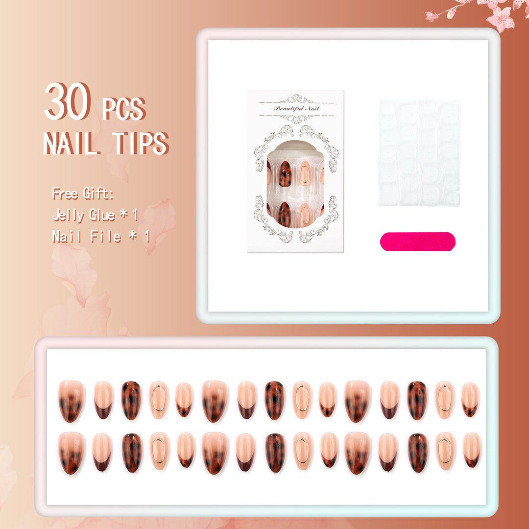 Artistic French Tip Press-On Nails