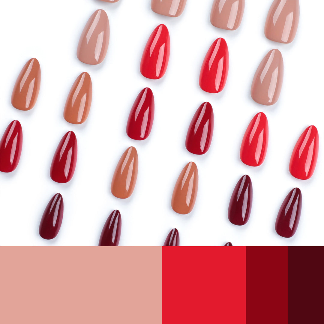 Artful nail extensions in elegant stiletto style Stornfield