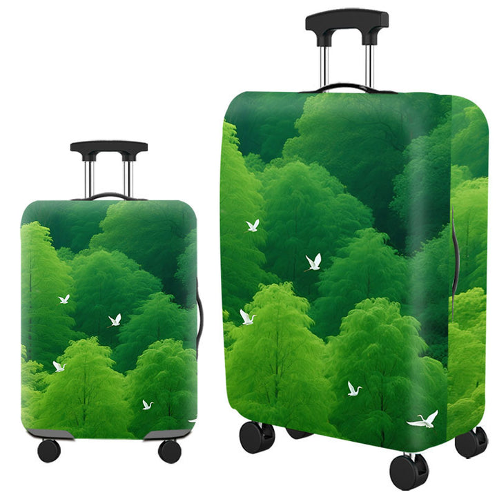 Tropical Leaf Print Hard Shell Luggage Stornfield