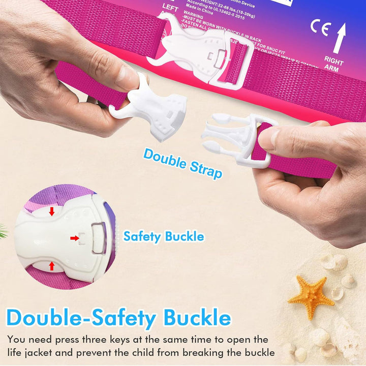 Women's swim wing system with safety belt Stornfield