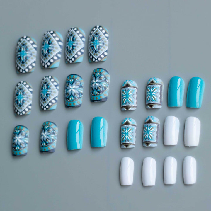 Artistic Bohemian Nail Art Set