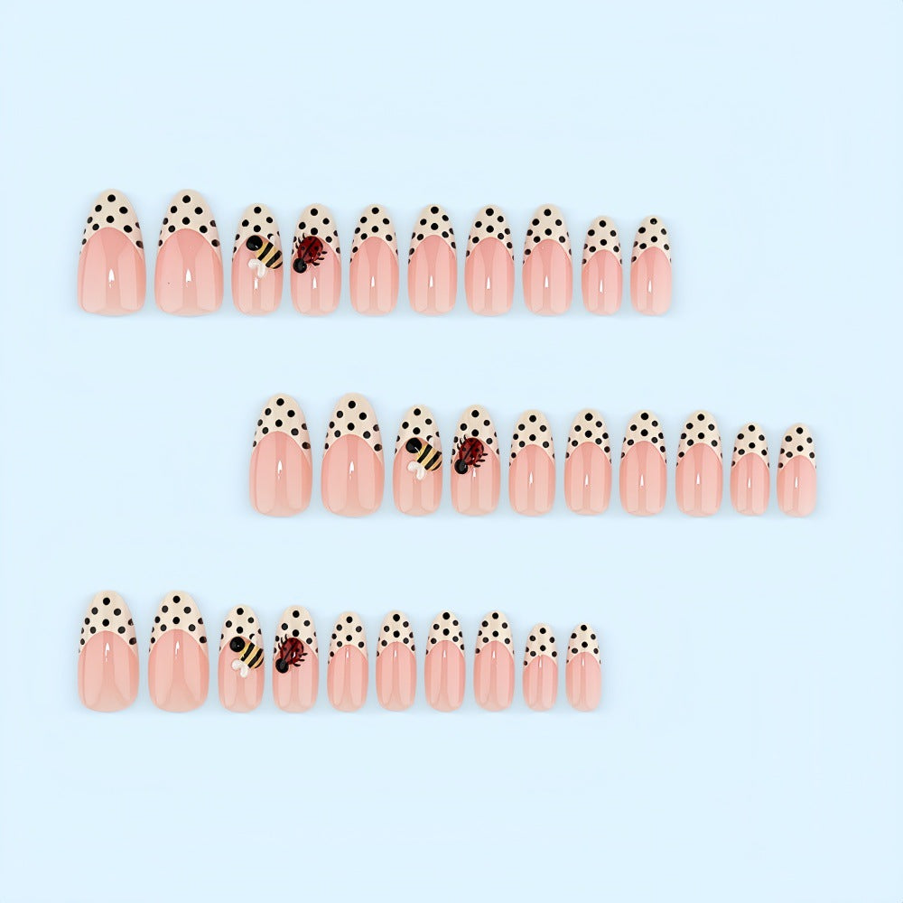 Nail Art Set with playful insect designs and polka dots Stornfield