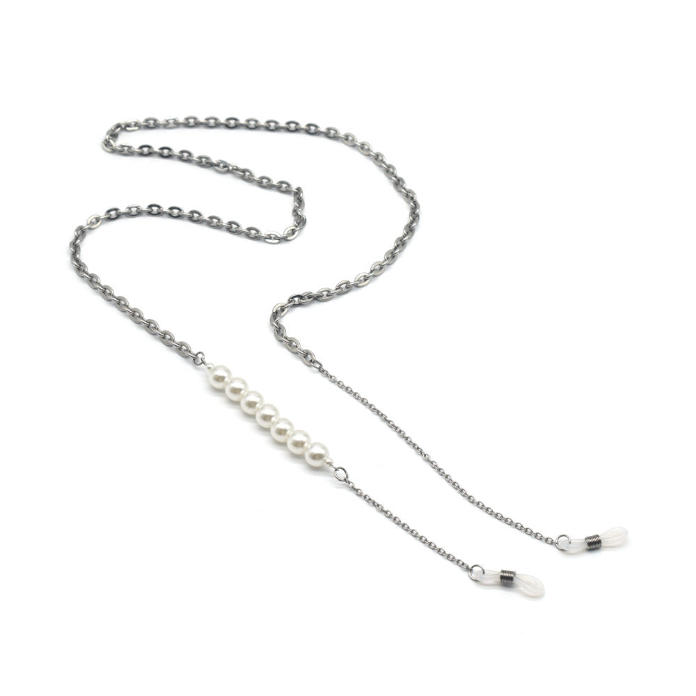 Elegant Pearl Bead Eyewear Holder Chain Stornfield