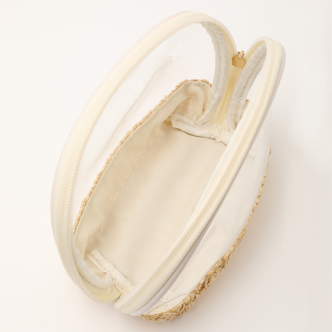 Transparent cosmetic bag with colorful bottom Stornfield