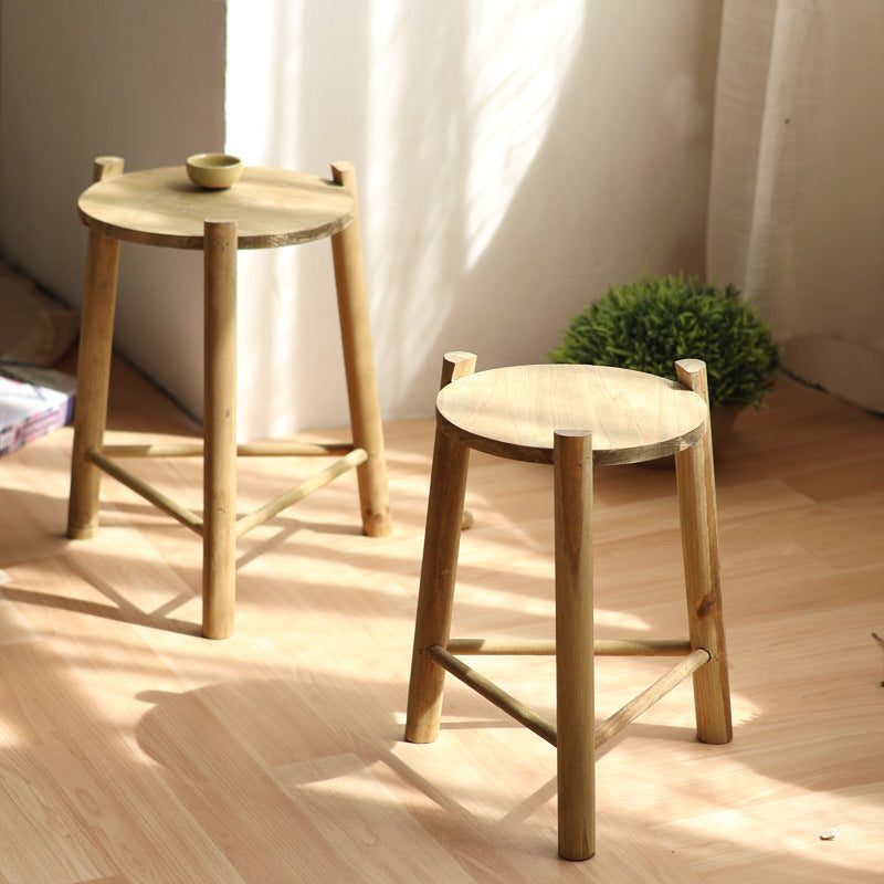 Rustic Wooden Stool Stornfield
