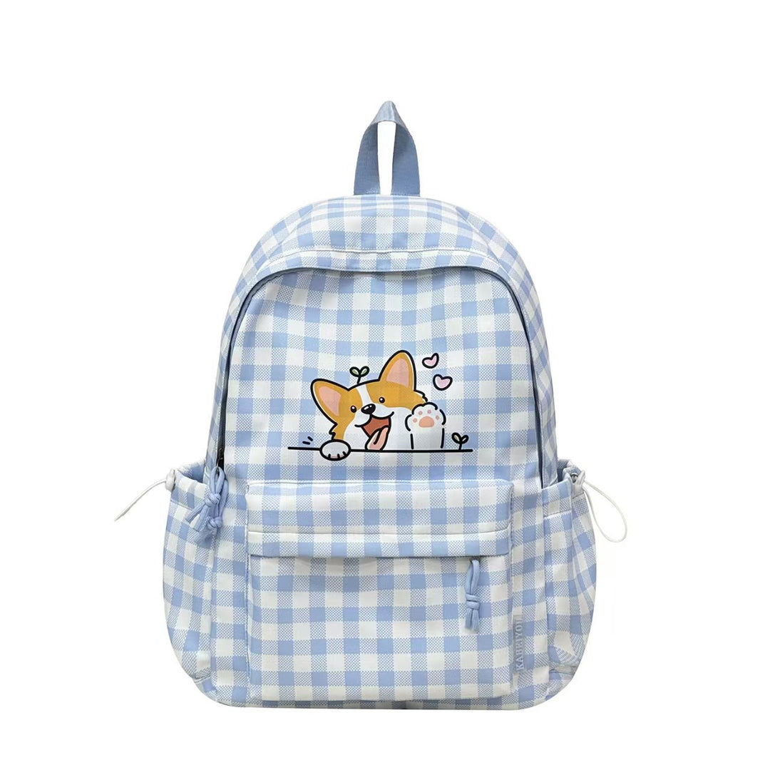Backpack with Cute Dog Design and Clever Compartment Layout Stornfield