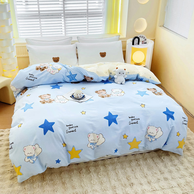Plaid Patterned Quilted Comforter Set