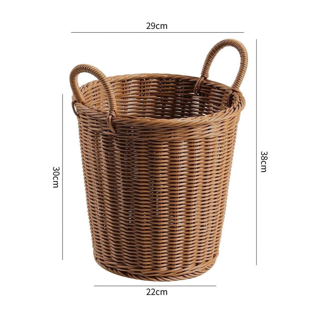 Handwoven Decorative Storage Basket with Ergonomic Handles Stornfield