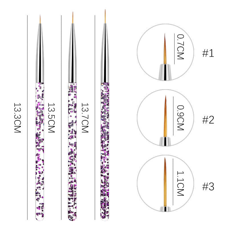 Fine Point Nail Art Detailing Brush Set Stornfield