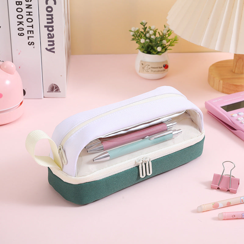 Premium Double-Zipper Pencil Case