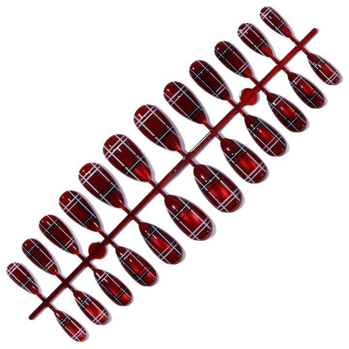 Trendy Plaid Nail Art Extensions Stornfield