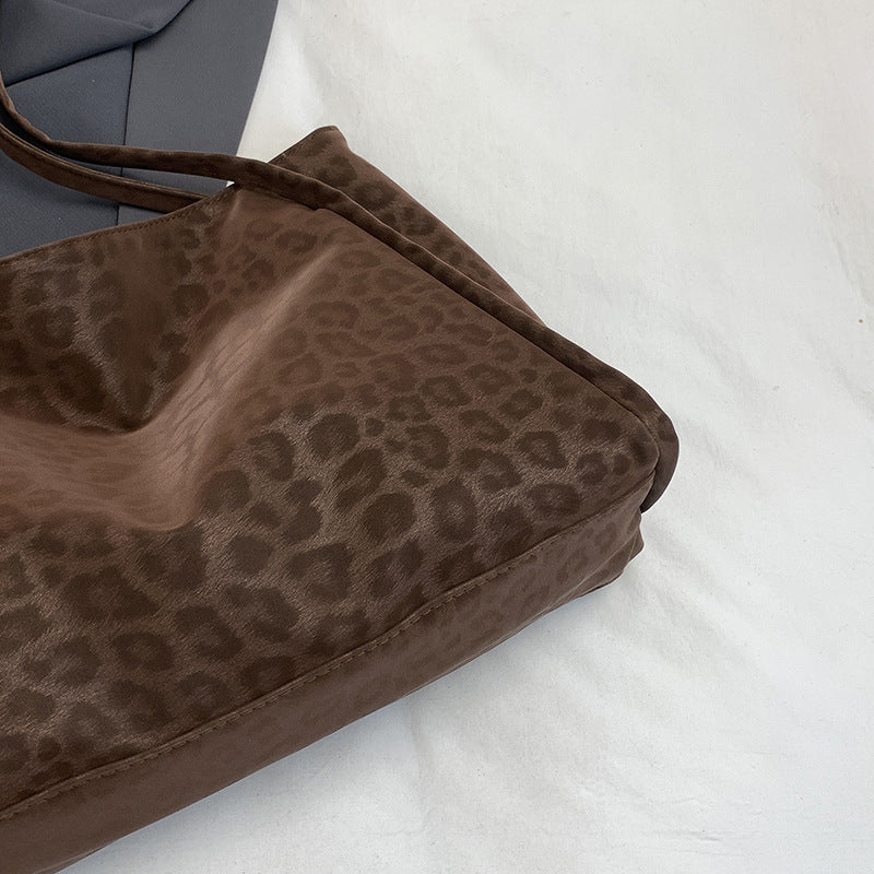 Luxurious Textured Suede Shoulder Tote Bag