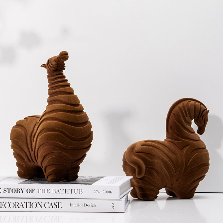 Artistic Abstract Horse Sculpture