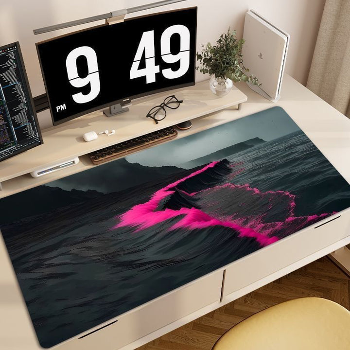 Artistic Ocean Wave Mouse Pad
