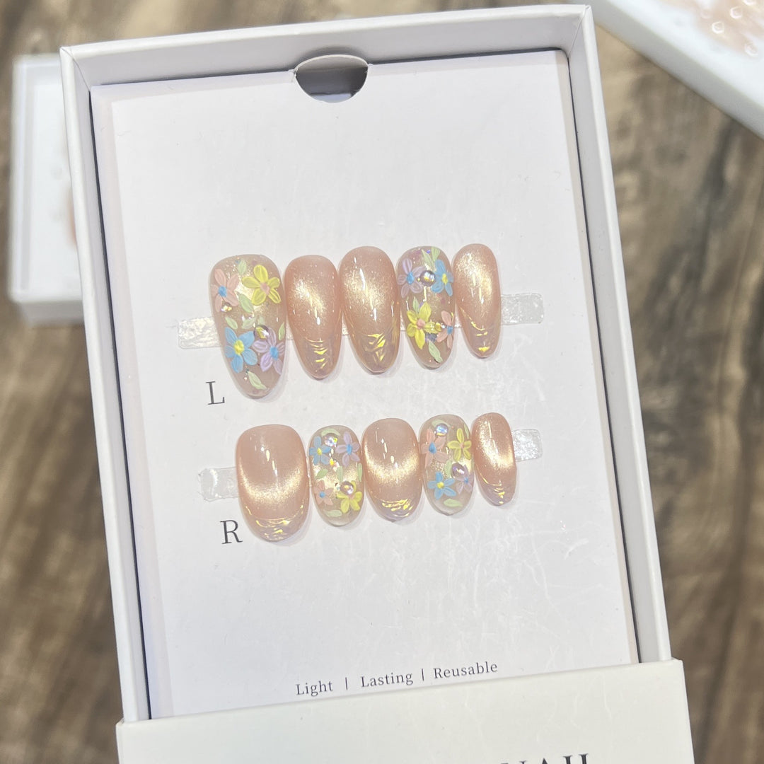 Floral Art Press-On Nail Set Stornfield