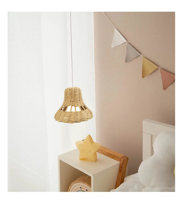 Handmade hanging lamp made of natural material Stornfield