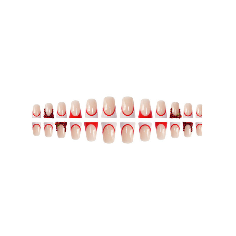 Decorative Rhinestone-Detail Press-On Nail Art Stornfield