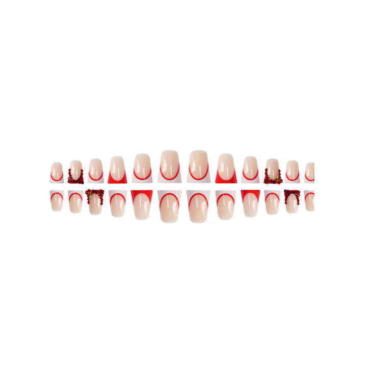 Decorative Rhinestone-Detail Press-On Nail Art Stornfield